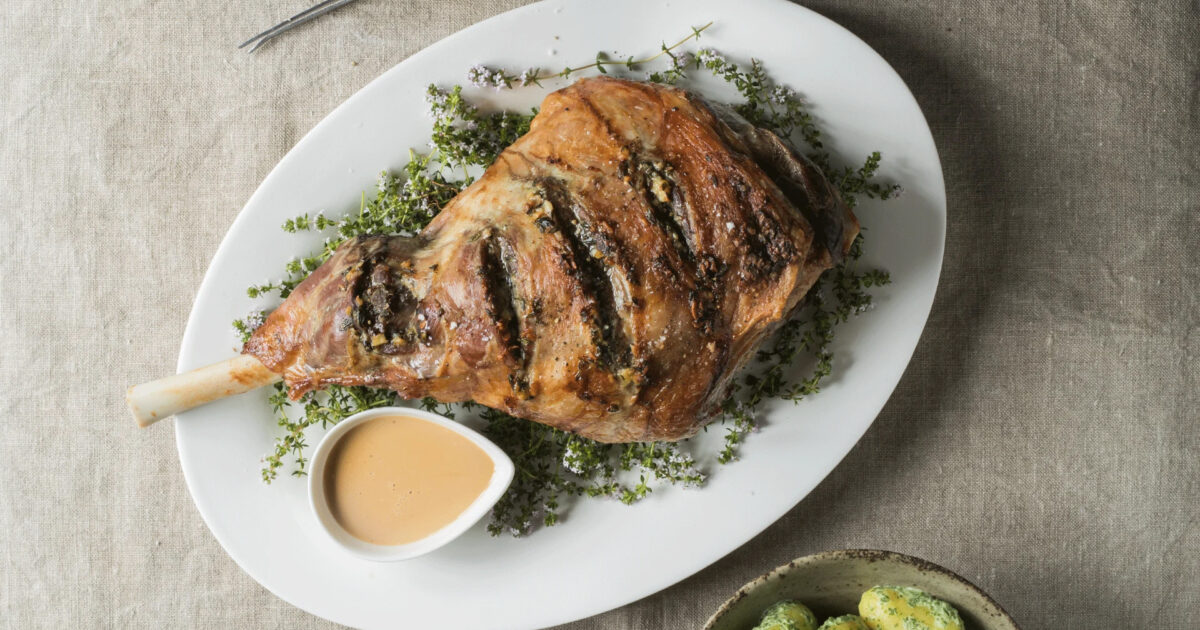 Ultimate Leg Of Lamb With Garlic And Thyme | Blue Sky Pastures